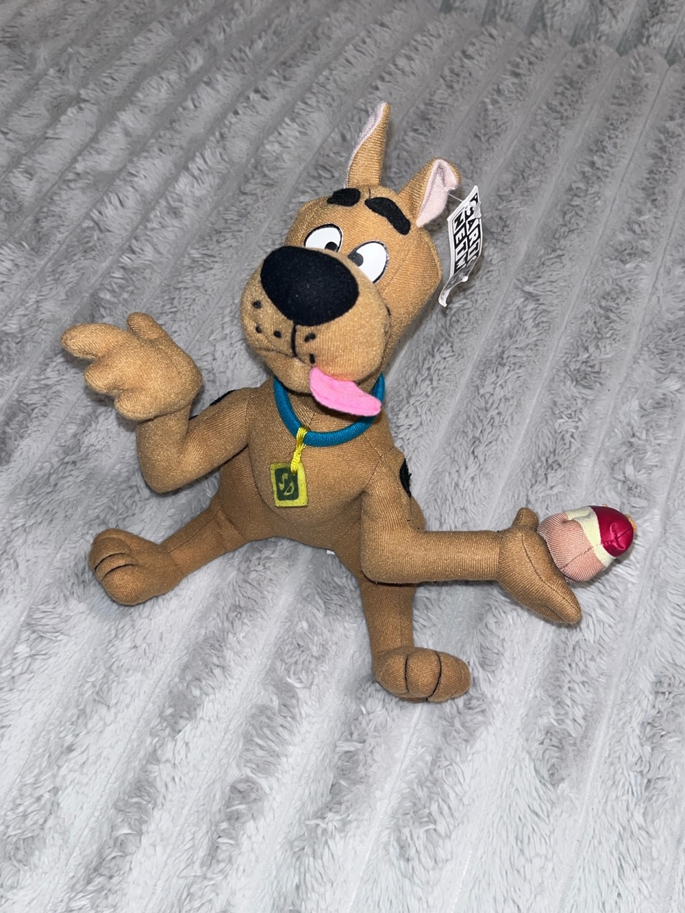 Scooby Doo Holding Hotdog Plush Cartoon Network NWT 1999 VTG 12”
